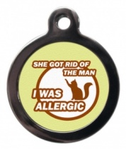 I Was Allergic Cat ID Tag